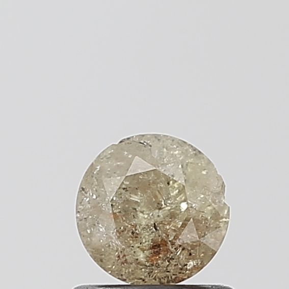 Round Salt And Pepper Natural Diamond 0.55ct I1 loose diamond