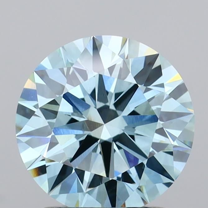 Round Fancy Vivid Blue Lab-grown Diamond 1.54ct VVS2 loose diamond