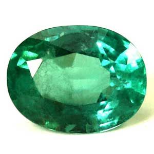 Oval Green Emerald 1.5ct loose gemstone