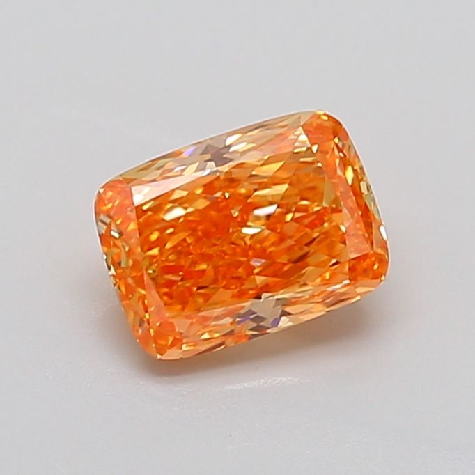 Cushion Fancy Vivid Pinkish Orange Lab-grown Diamond 1.66ct VS1 loose diamond
