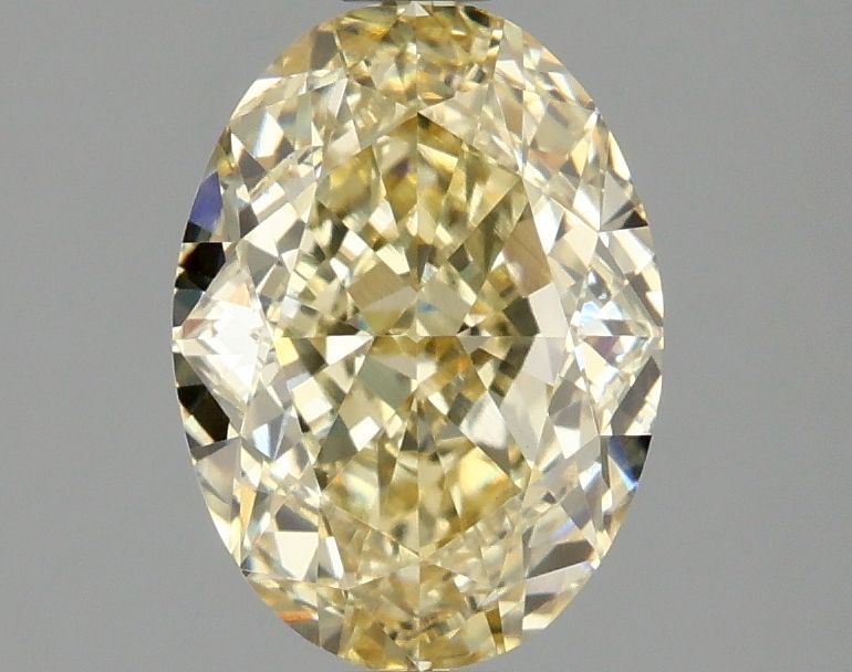 Oval Fancy Intense Yellow Lab-grown Diamond 2.07ct VS1 loose diamond
