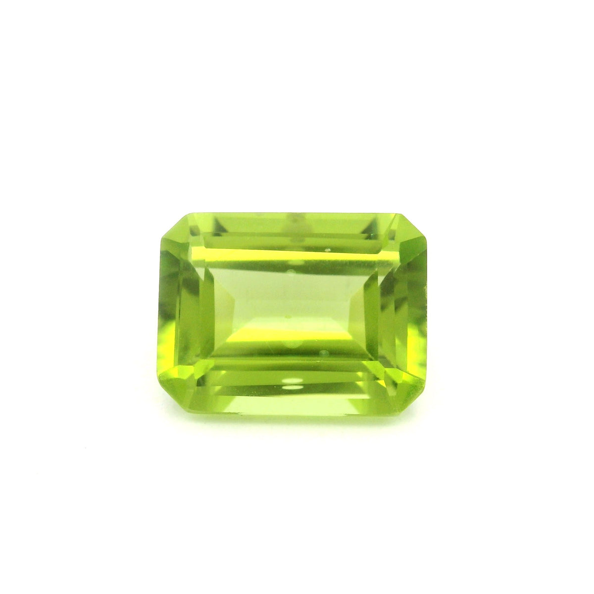 Octagonal Green Peridot 4.63ct loose gemstone