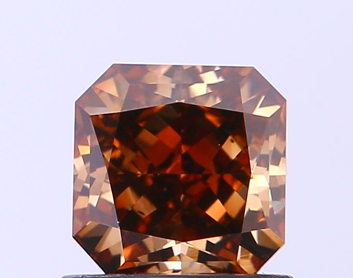 Square Radiant Fancy Dark Brown Natural Diamond 1.01ct SI1 loose diamond