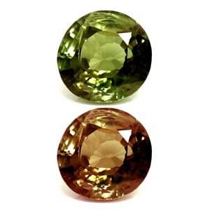 Round Green Alexandrite 0.51ct loose gemstone
