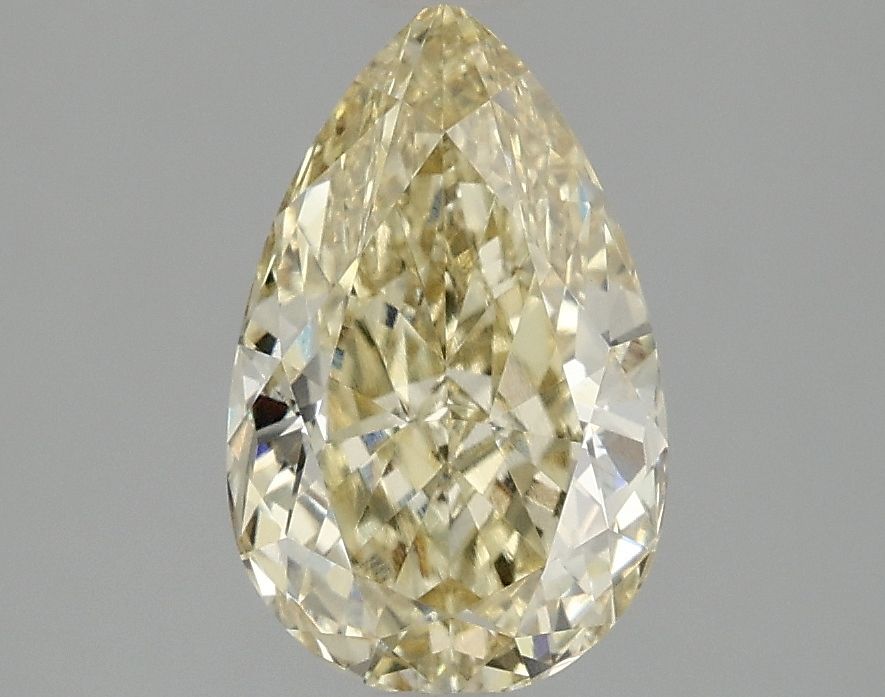 Pear Fancy Intense Yellow Lab-grown Diamond 2.06ct VVS2 loose diamond