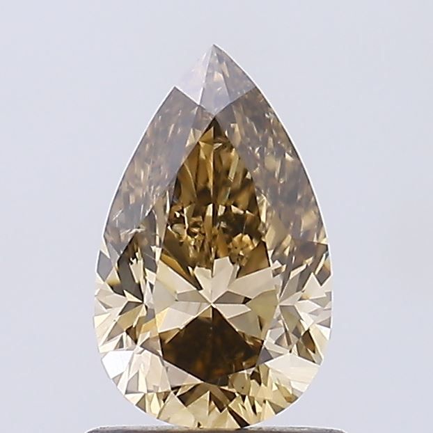 Pear Fancy Greenish Brown Natural Diamond 1.02ct SI1 loose diamond