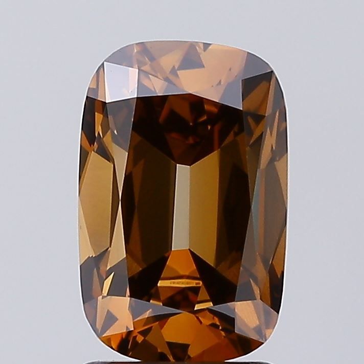 Cushion Fancy Light Yellowish Brown Lab-grown Diamond 2.01ct SI1 loose diamond
