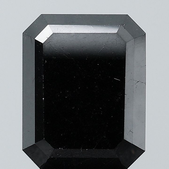 Emerald Black Natural Diamond 3.73ct VS2 loose diamond