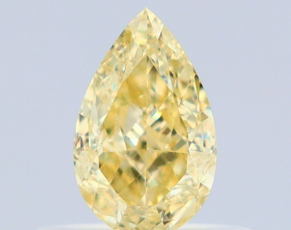 Pear Fancy Yellow Natural Diamond 0.51ct VS2 loose diamond