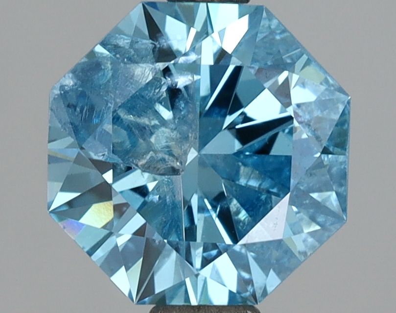Octagonal Fancy Vivid Blue Lab-grown Diamond 2.03ct I2 loose diamond