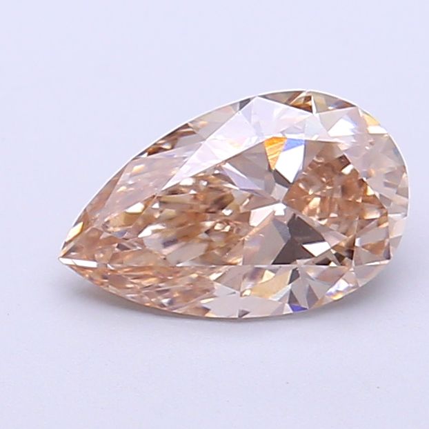Pear Fancy Light Brown Lab-grown Diamond 1.08ct VS1 loose diamond