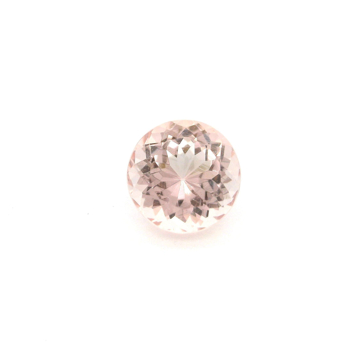 Round Pink Morganite 3.07ct loose gemstone