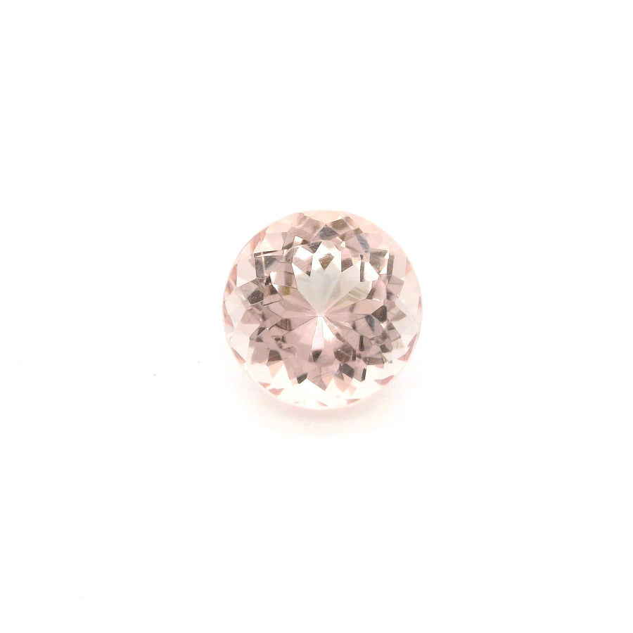 Round Pink Morganite 3.07ct loose gemstone