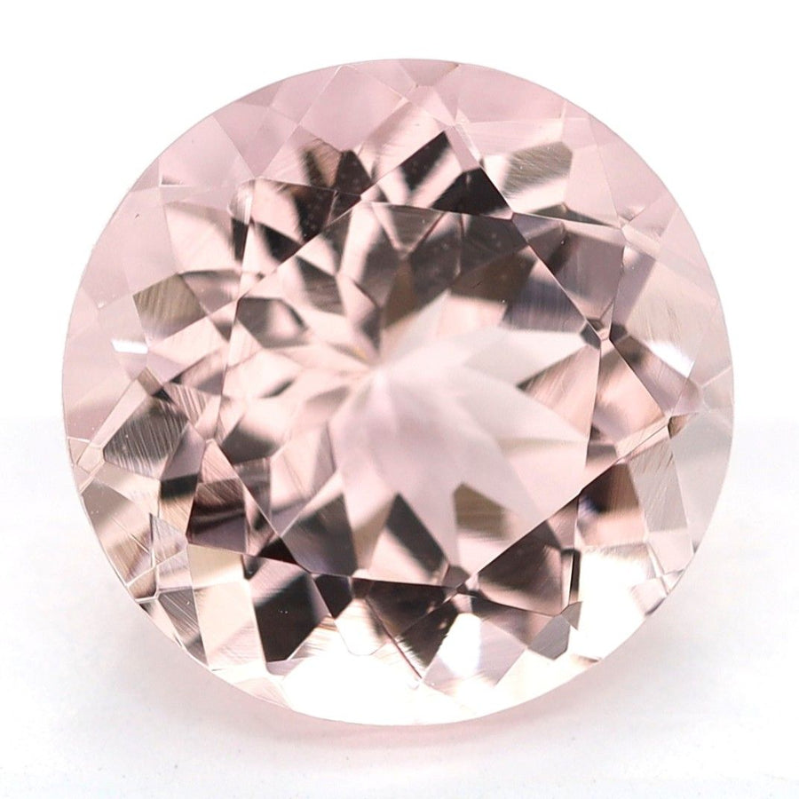 Round Pink Morganite 2.56ct loose gemstone