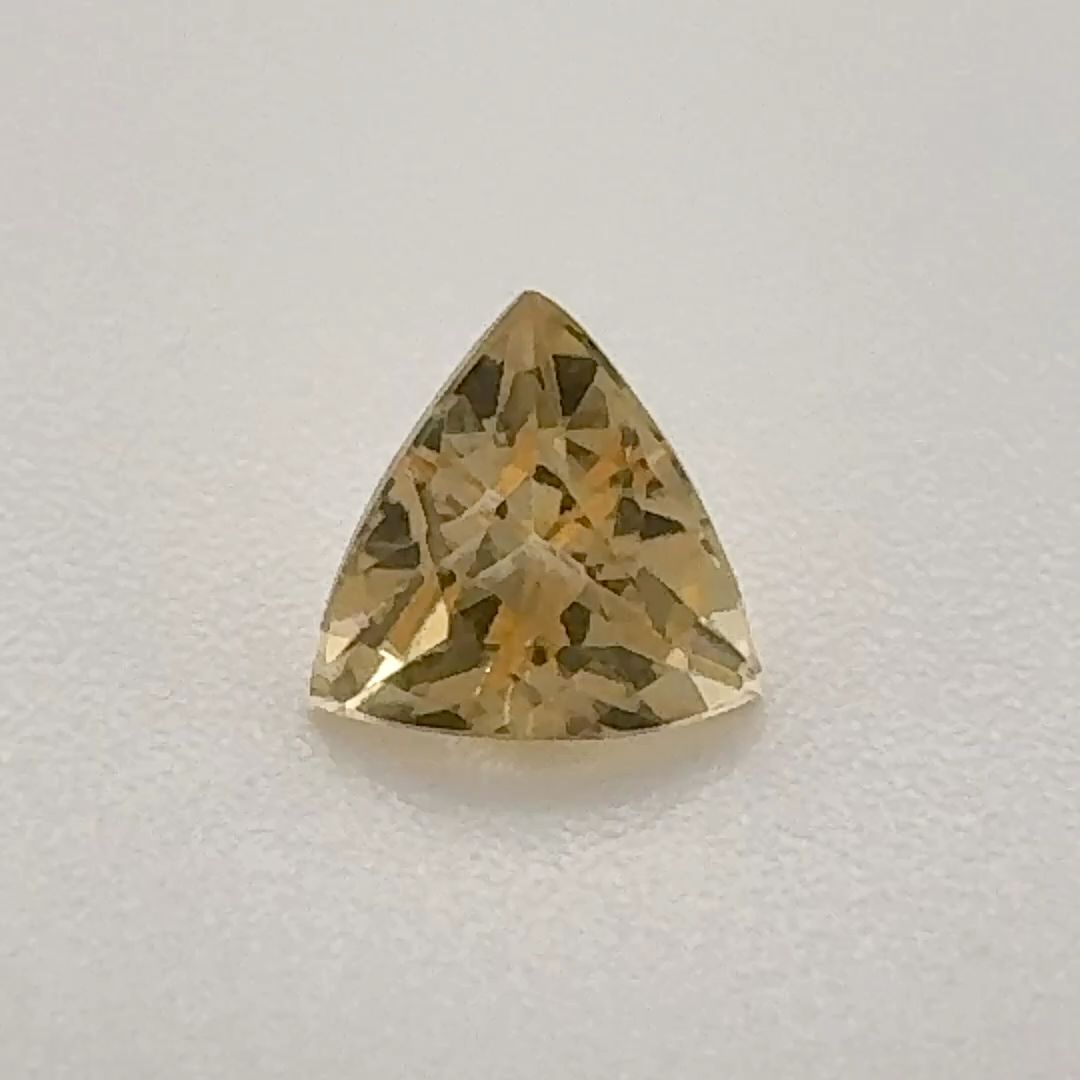 Trilliant Yellow Topaz 0.57ct loose gemstone