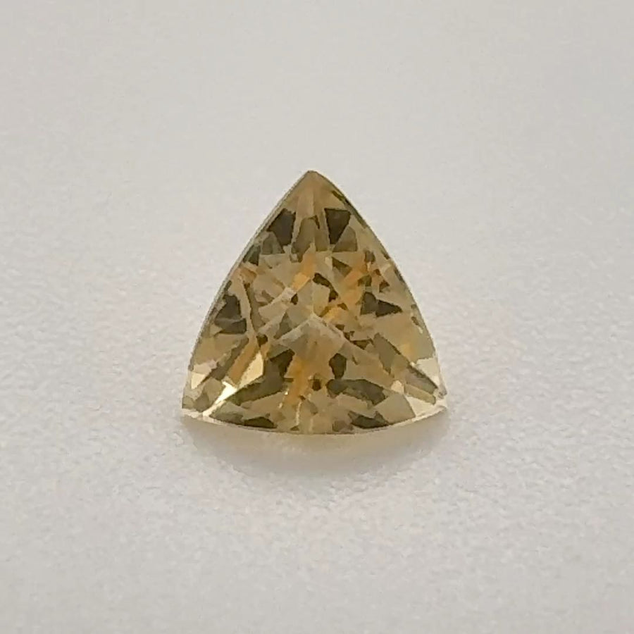 Trilliant Yellow Topaz 0.57ct loose gemstone
