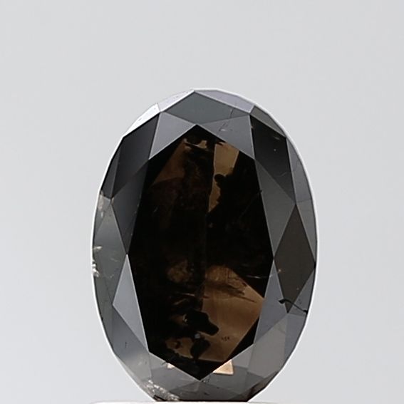 Oval Salt And Pepper Natural Diamond 1.35ct VS2 loose diamond