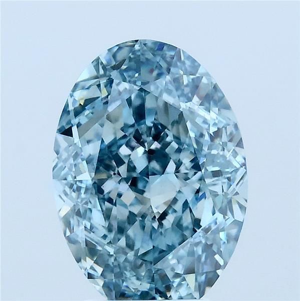 Oval Fancy Vivid Blue Lab-grown Diamond 3.5ct VS1 loose diamond