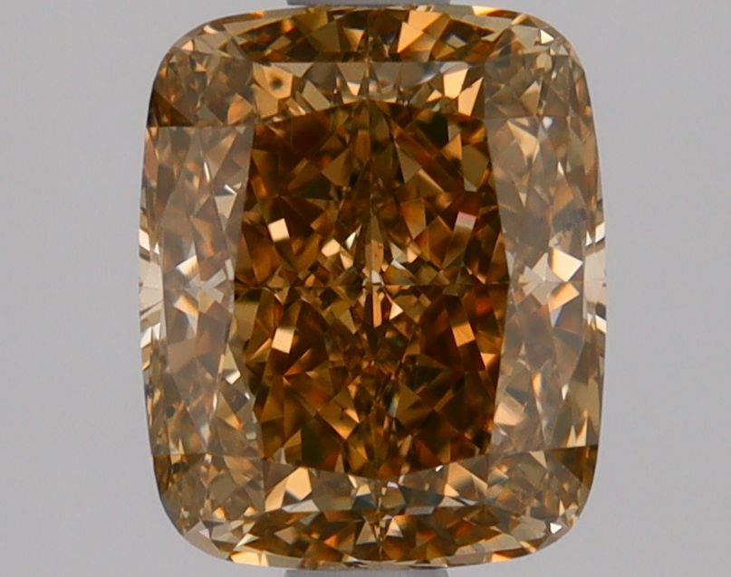 Cushion Fancy Yellow Yellow Brown Natural Diamond 1.5ct SI1 loose diamond