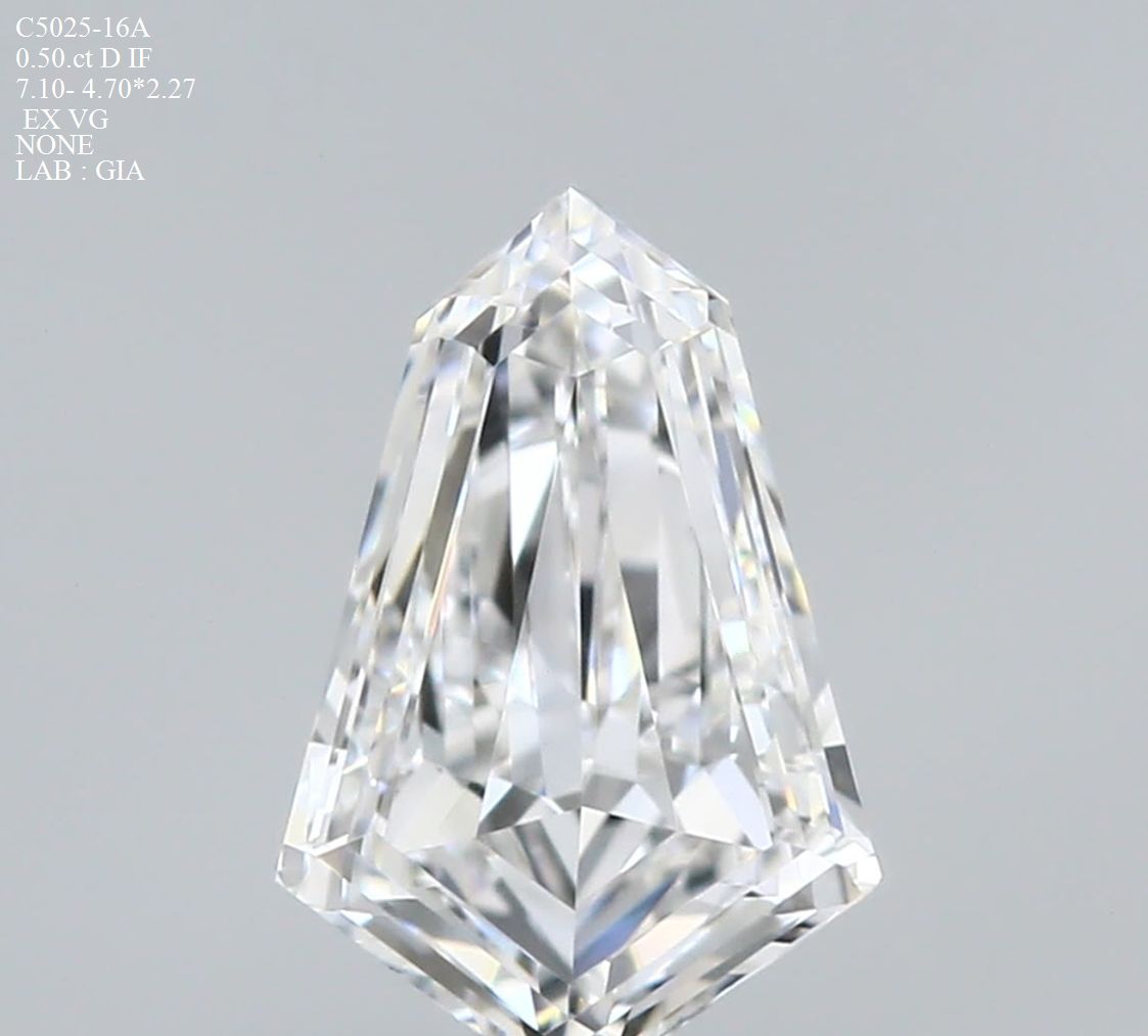 Kite Natural Diamond 0.50ct D IF