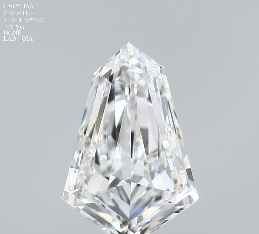 Kite Natural Diamond 0.50ct D IF