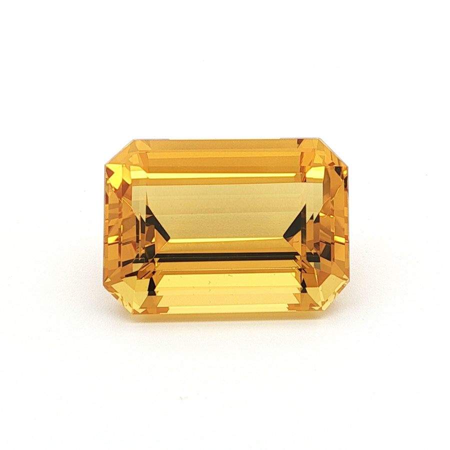 Octagonal Yellow Heliodor 15.52ct loose gemstone