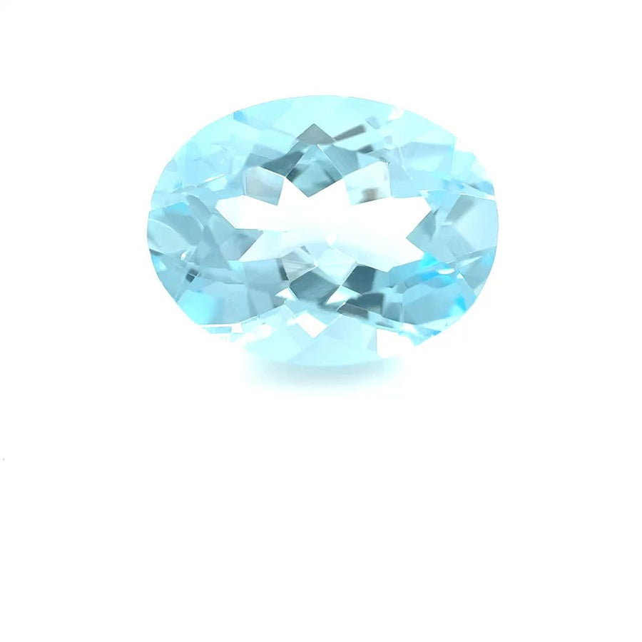 Oval Blue Topaz 6.57ct loose gemstone