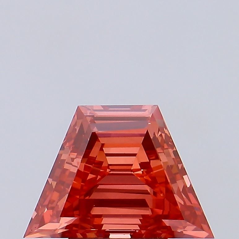 Trapezoid Fancy Vivid Red Lab-grown Diamond 2.08ct VS1 loose diamond