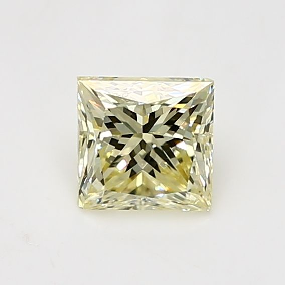 Princess Fancy Light Yellow Natural Diamond 1.01ct SI1 loose diamond