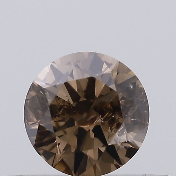 Round Fancy Brown Natural Diamond 0.28ct I3 loose diamond