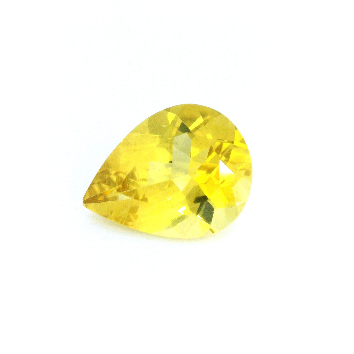 Pear Yellow Heliodor 3.73ct loose gemstone