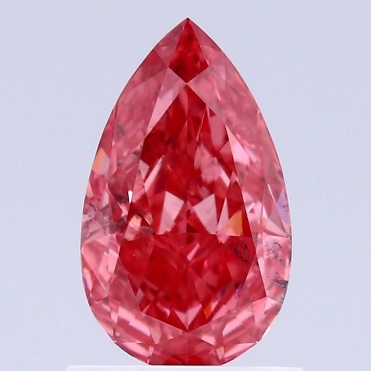Pear Fancy Vivid Red Lab-grown Diamond 1.01ct VS2 loose diamond