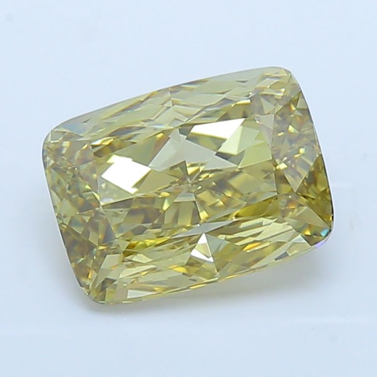 Cushion Fancy Yellow Lab-grown Diamond 3.5ct VS1 loose diamond
