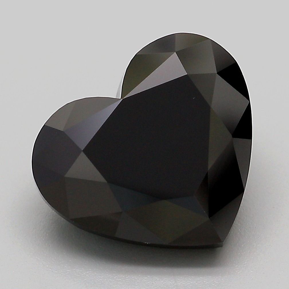 Heart Fancy Black Lab-grown Diamond 5.71ct loose diamond