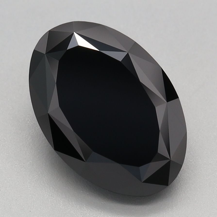 Oval Fancy Black Lab-grown Diamond 2.13ct loose diamond