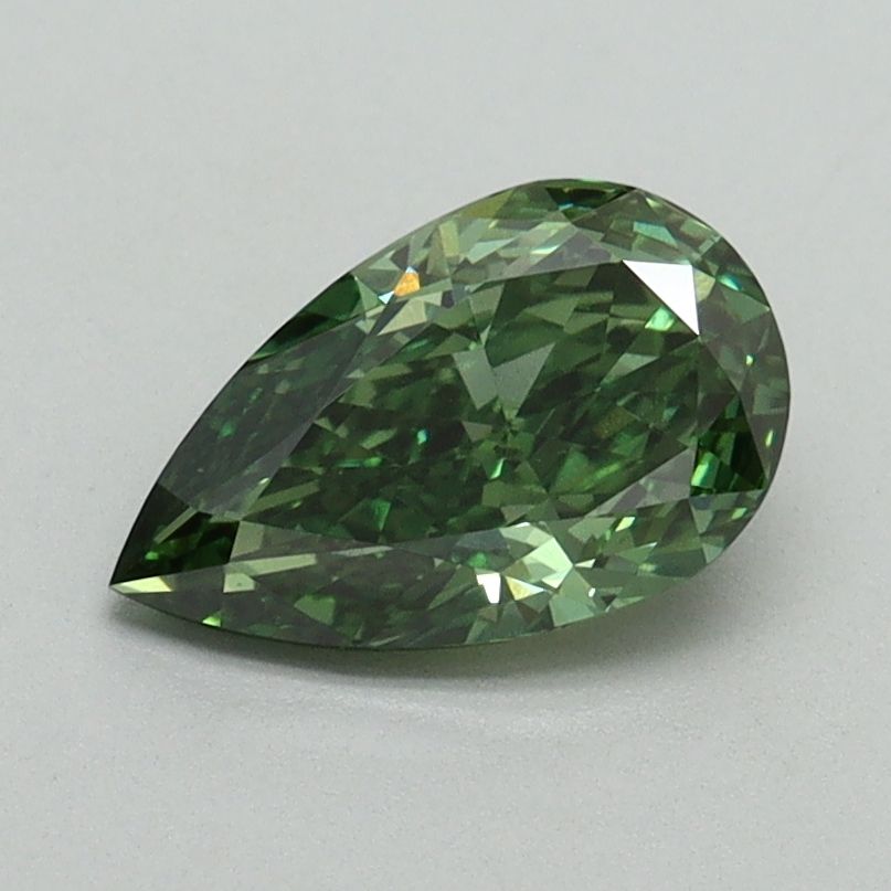 Pear Fancy Vivid Green Lab-grown Diamond 1.01ct VS1 loose diamond