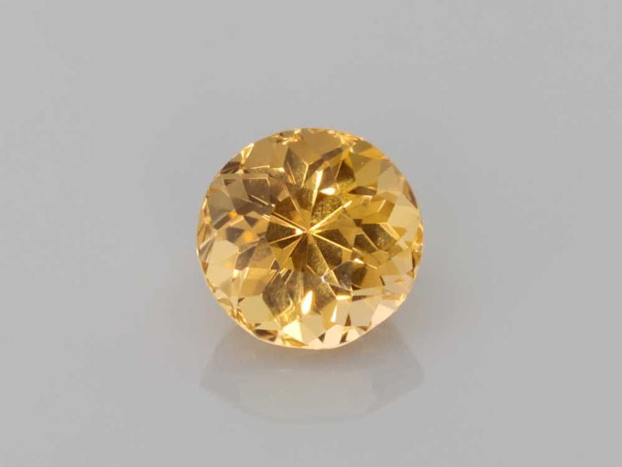 Round Yellow Topaz 0.86ct loose gemstone