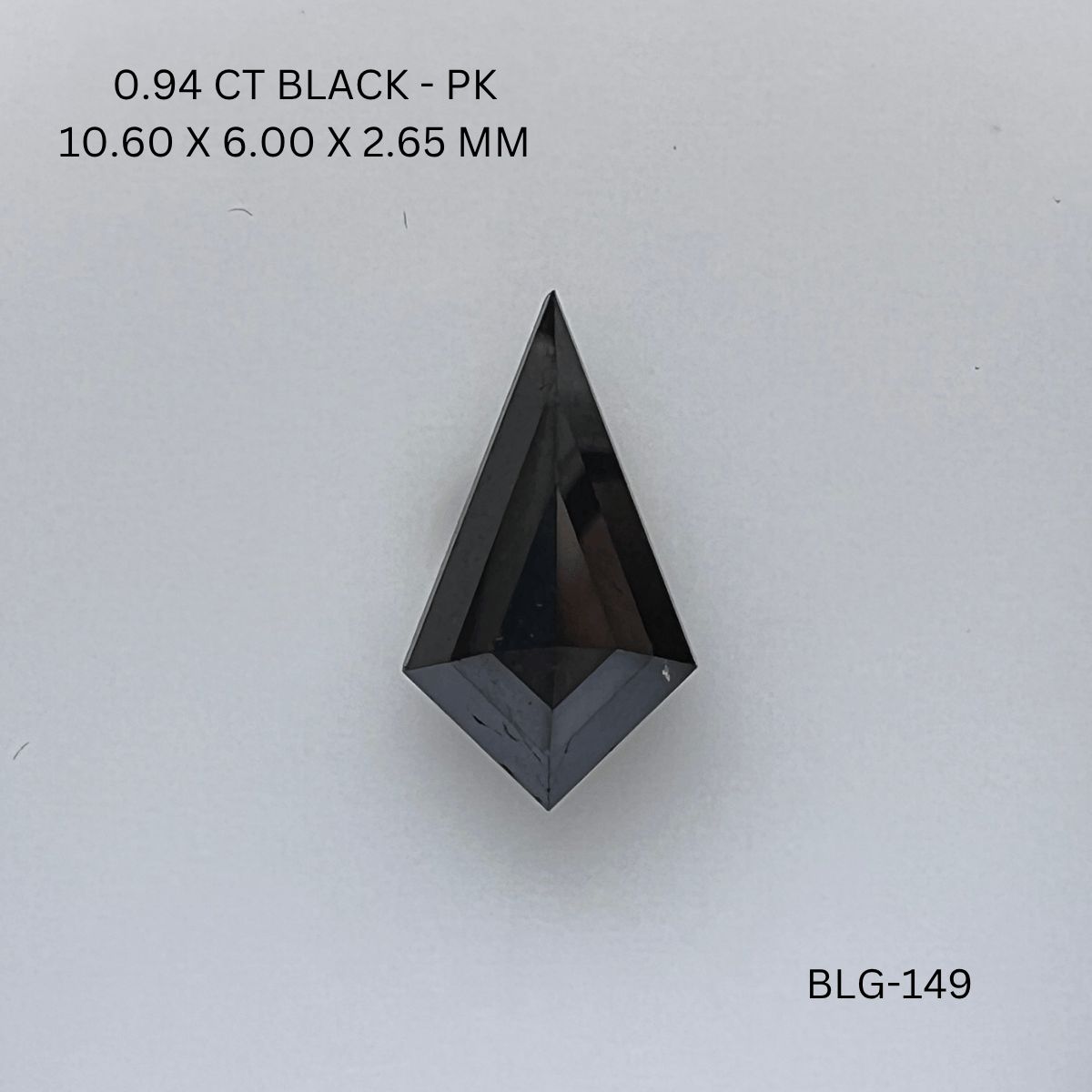 Kite Black Natural Diamond 0.94ct I1 loose diamond