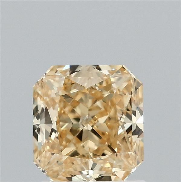 Square Radiant Fancy Vivid Yellow Lab-grown Diamond 1.61ct VS1 loose diamond