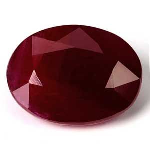 Oval Red Ruby 3.07ct loose gemstone