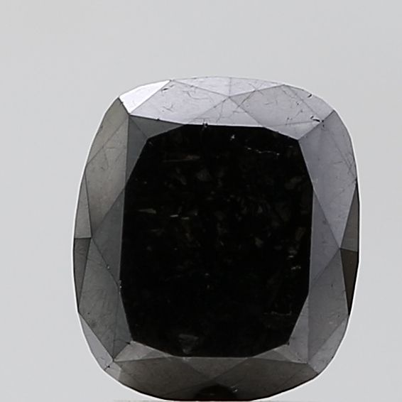 Cushion Black Natural Diamond 2.79ct VVS2 loose diamond