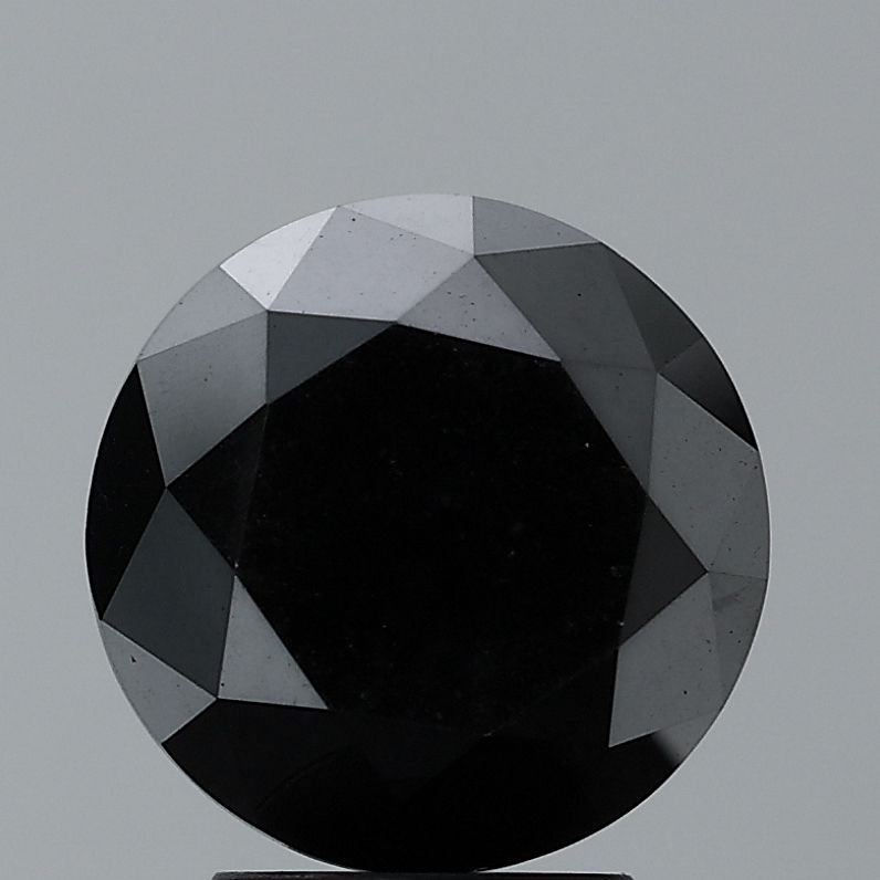 Round Black Natural Diamond 0.43ct VVS2 loose diamond