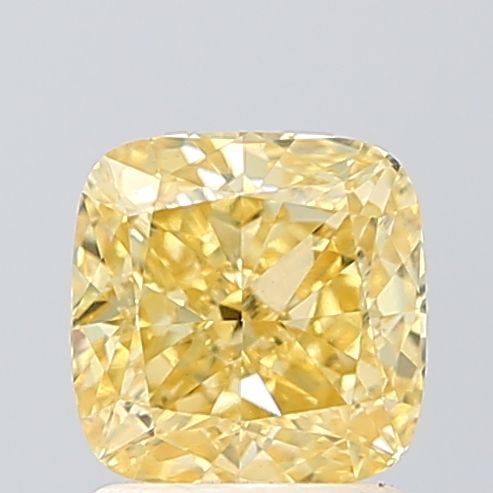 Cushion Yellow Lab-grown Diamond 1.45ct VS1 loose diamond