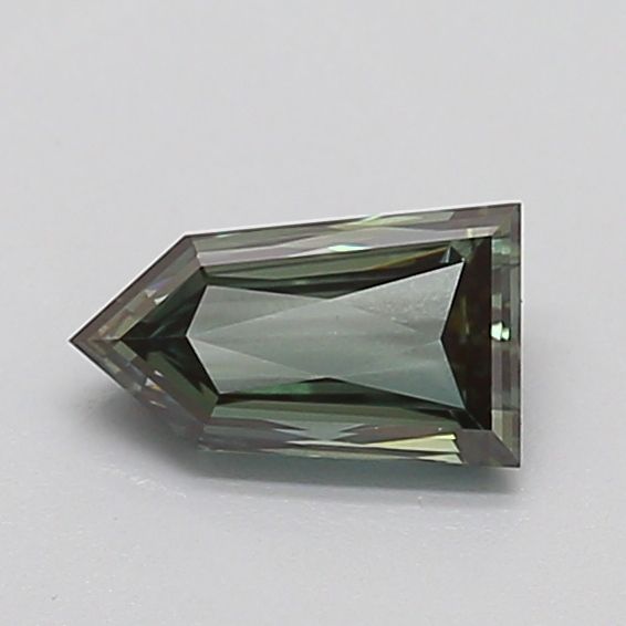 Pentagonal Fancy Vivid Green Lab-grown Diamond 0.53ct VS1 loose diamond