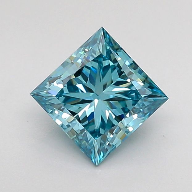 Princess Fancy Vivid Blue Lab-grown Diamond 0.99ct VVS2 loose diamond