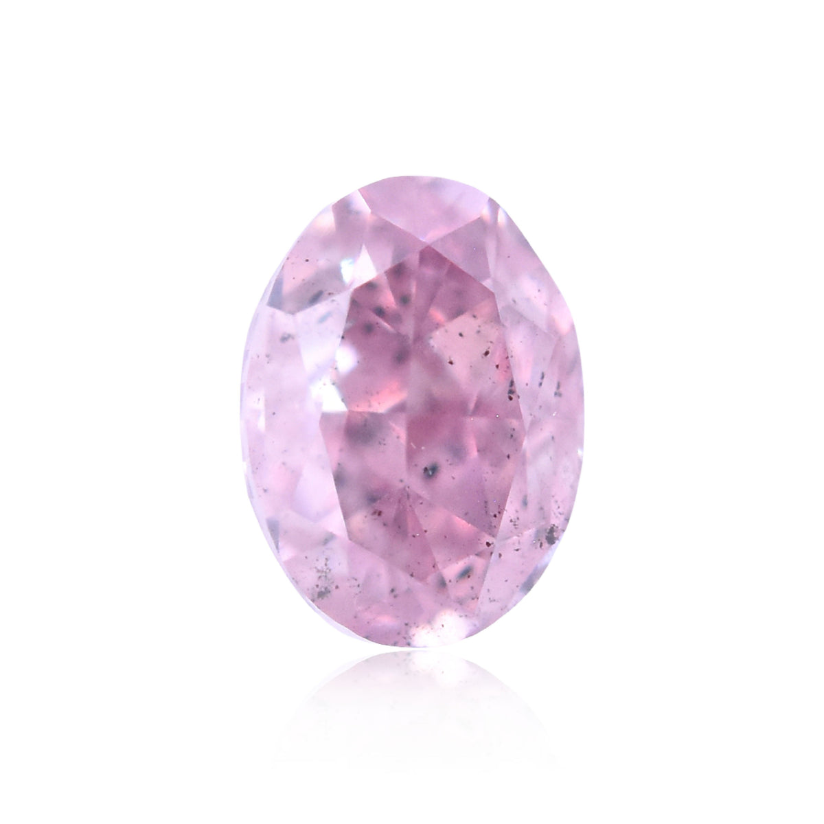 Oval Fancy Intense Purple Pink Natural Diamond 0.4ct I1 loose diamond