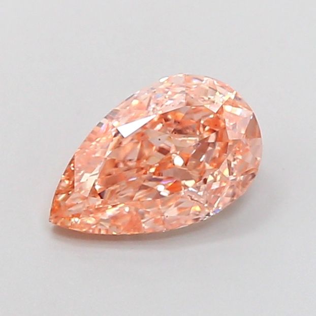 Pear Fancy Intense Brownish Orange Lab-grown Diamond 1.51ct VS2 loose diamond