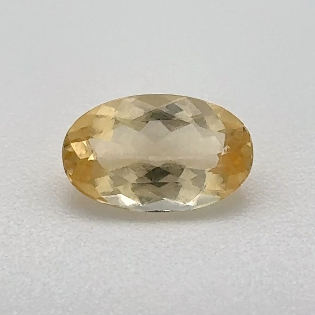 Oval Yellow Topaz 0.945ct loose gemstone