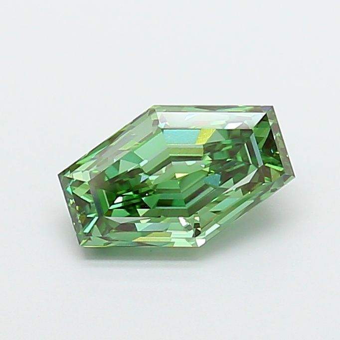 Lozenge Fancy Vivid Green Lab-grown Diamond 2.36ct VVS1 loose diamond