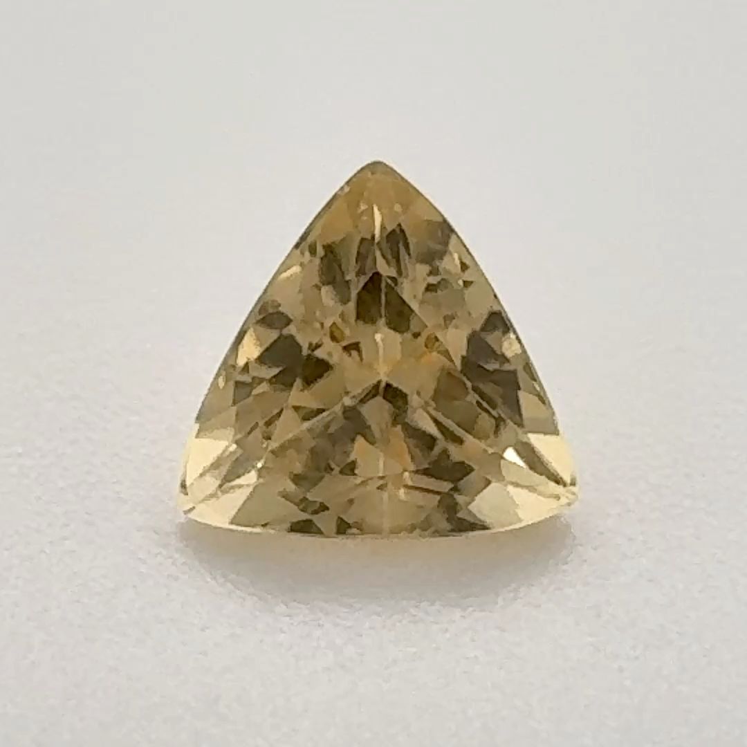 Trilliant Yellow Topaz 0.9ct loose gemstone